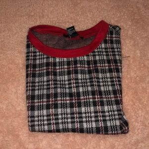 Red Plaid Top